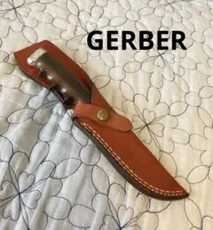 GERBER モデル475  木製ハンドル　レザーシース付