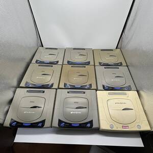 【動作未確認・ジャンク】セガサターン 本体 9台まとめ売り SEGA SATURN HST-3200 3210 3220 未清掃 ディスク付 140サイズ