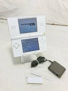 美品 Nintendo 任天堂 ニンテンドー DS LIte 本体 クリスタルホワイト 充電ケーブルセット 動作確認済 OK-240514003