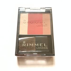 新品 ◆RIMMEL (リンメル) スリーインワン モデリングフェイスブラッシュ 010 (フェイスカラー)◆ チークカラー ハイライト シェーディング