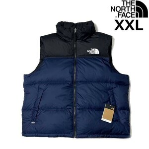 1円～!売切!【正規新品】THE NORTH FACE◆1996 RETRO NUPTSE VEST ダウンベスト US限定 ヌプシ 700フィル アウトドア(XXL)紺 190122