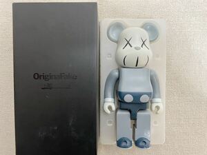 美品 希少 正規品 KAWS OriginalFake オープン記念ベアブリック 400% BE@RBRICK MEDICOM TOY メディコムトイ