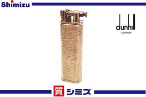 1円【dunhill】良品 着火未確認 ダンヒル スターリングシルバー ユニーク ハンマー ガスライター ピンクゴールドカラー 喫煙具◆質屋