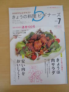 IZ1270 NHKテレビテキスト きょうの料理ビギナーズ 2015年6月21日発行 肉サラダ ライスミルク　マリネサラダ 豚こま 手羽先 ストック肉