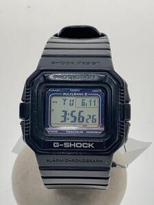 CASIO◆ソーラー腕時計・G-SHOCK/デジタル/ラバー/BLK/BLK//