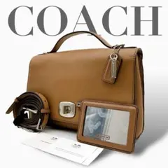 COACH コーチ2way ショルダーバッグ ブラウン R105