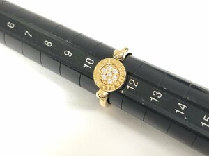 送料無料 新品仕上げ済み BVLGARI ブルガリ 2337AL ブルガリブルガリ フリップリング K18YG 750 ダイヤモンド ゴールド 11号 重さ:6g