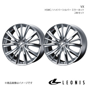 LEONIS/VX セレナ C27 アルミホイール2本セット【18×7.0J 5-114.3 INSET47 BKMC】0033274×2