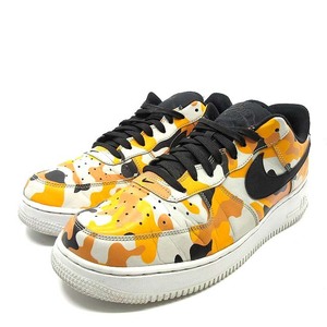 ナイキ NIKE エアフォースワン AIR FORCE 1 ’07 LV8 スニーカー 823511-800 カモフラ 迷彩 オレンジ 28.5cm メンズ