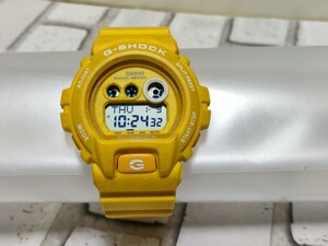 希少。レアカラー　CASIO　カシオ　G-SHOCK　GD-X6900HT-9JF　へザードカラーシリーズ　イエロー　バックライト写真あり