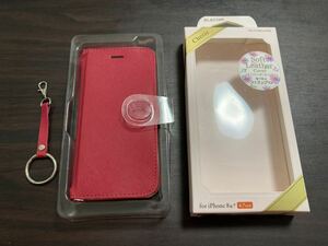 ELECOM Cherie iPhoneケース 手帳型 スマホケース iPhoneSE iPhone8 iPhone7 ディープピンク