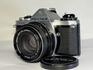 ★美品★ ペンタックス PENTAX ME ボディ＋ SMC PENTAX-M 50mm F1.7 Kマウント★シャッター全速、セルフタイマーOK★ #1225-26