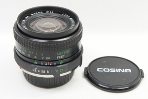 【適格請求書発行】COSINA コシナ 24mm F2.8 MC MACRO MINOLTA ミノルタ SR/MDマウント MF 単焦点レンズ【アルプスカメラ】240208e