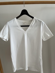 【美品】COS 半袖Tシャツ　白　ホワイト　Vネック サイズXS 100%コットン