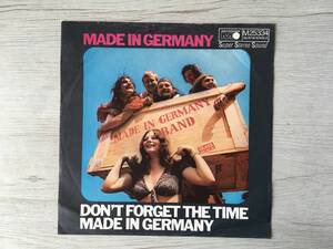 MADE IN GERMANY DON’T FORGET THE TIME ドイツ盤