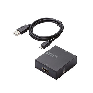 【5個セット】エレコム ダウンスキャンコンバーター/HDMI‐VGA/3.5φ/HDMI1.4 AD-HDCV01X5 /l