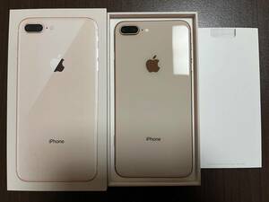 iPhone8 plus ピンクゴールド　64GB simフリー　中古　MQ9M2J/A