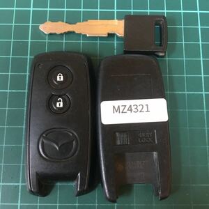 MZ4321 マツダ U43PB14B 2ボタン スマートキー キーレスリモコン モコ セルボ フレア ワゴンR MRワゴン等 日産 スズキ AZワゴン MG22S