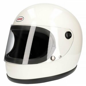 RX-200R ホワイト フリーサイズ LEAD リード工業 レトロビンテージ フルフェイスヘルメット