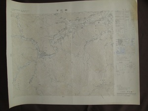 ☆2.5万分の1地形図 下仁田 昭和５０年発行☆ 合併による消滅町村有り