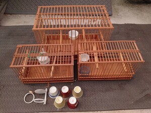 鳥かご アンティーク 竹細工 メジロ レトロ 木製 鳥籠 ペット用品