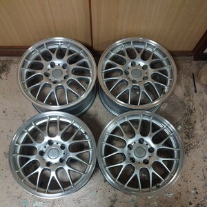 （中古ホイール４本セット）16×7J ＋38 P.C.D.114.3/5H ハブ径73mm ERGLANZ EX ERG/MN31 