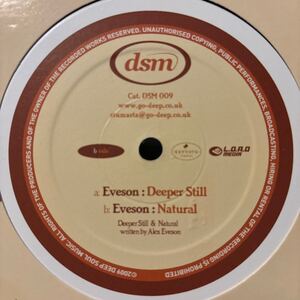 [ Eveson - Deeper Still / Natural - DSM DSM 009 ] Drum n Bass