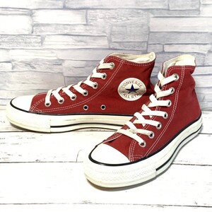 R7669bL CONVERSE コンバース ALL STAR オールスターウォッシュドキャンバスHI ハイカットスニーカー レッド系 レディース 23.5cm 1SC054