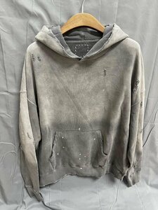 VISVIM ヴィズヴィム AMPLUS SB P.O. CRASH DYEING SWEATER Hoodie スウェットプルパーカ パーカ grey グレー サイズ 1 希少 中古 TN 2