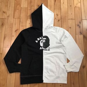 ★XL★ BAPE カレッジロゴ フルジップ パーカー a bathing ape Docking full zip hoodie エイプ ベイプ アベイシングエイプ w76