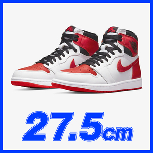 1712　NIKE AIR JORDAN 1 RETRO HIGH OG HERITAGE　27.5ｃｍ　US9.5　ナイキ　エアジョーダン　1　ハイ　OG　ヘリテージ　27.5ｃｍ