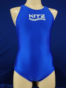 ka_6748s ★定形外 配送★ 小松ニット KITZ キッツ スポーツスクエア スイミング 光沢ブルー Yバック ハイカット 競泳水着 150(M)