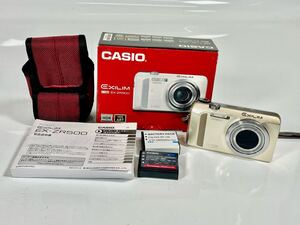 【1円スタート】【通電未確認】 CASIO カシオ コンパクトデジタルカメラ EXILIM エクシリム model: EX-ZR500 ゴールド 箱付