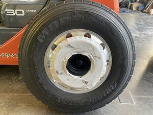 新品 ブリヂストン タフブライトホイール タイヤホイールセット BS 295/80R22.5 M800 2018年製 22.5×8.25