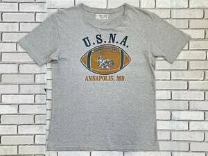 ＵＳＥＤ　ウエアハウス　WAREHOUSE　U.S.NAVAL ACADEMY　半袖Ｔシャツ　サイズ３８　U.S.N.A. ANNAPOLIS,MD.