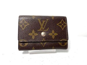 1938 美品　LOUIS VUITTON ルイヴィトン M61930 モノグラム ポルトモネ プラ コインケース コインパース 小銭入れ ブラウン系 財布　