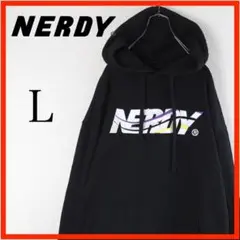 ＊美品＊ノルディ　NERDY　パーカー　黒　L　トレーナー　スウェット