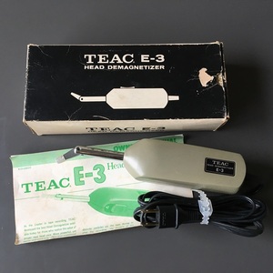 [bea] ヘッドイレーサー『ティアック TEAC E-3 Head Demagnetizer』消磁器、カセットデッキ、オープンリールデッキ