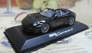 ★レア絶版*ディーラー限定*Minichamps PMA*1/43*Porsche 911 (992) Carrera 4 Cabriolet ブラック*ポルシェ