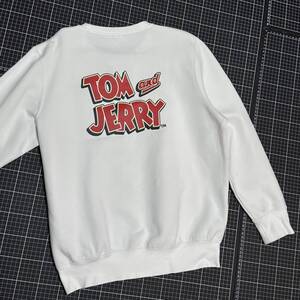 リーボック『トムとジェリー』メンズ M・スウェット 長袖シャツ TOM&JERRY Reebok