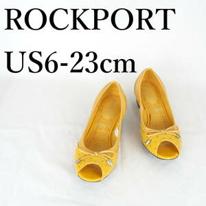 MK1106*ROCKPORT*ロックポート*レディースオープントゥパンプス*US6-23cm*山吹色