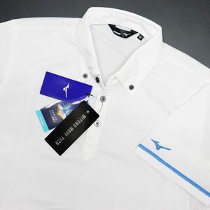 ●送料390円可能商品 ミズノ ゴルフ MIZUNO GOLF 新品 メンズ 吸汗速乾 ボタンダウン ポロシャツ [52JA905201-M]一 三 壱★QWER QQAA-20