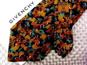 ♪2070S♪新品【花 植物 花びら 柄】ジバンシイ【GIVENCHY】ネクタイ