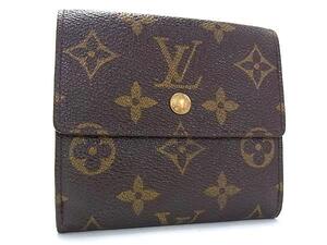 1円■美品■ LOUIS VUITTON ヴィトン M61652 モノグラム ポルトモネ ビエ カルトクレディ 三つ折り 財布 ウォレット ブラウン系 FL3070