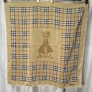 Burberry バーバリー チェック柄 シルクスカーフ