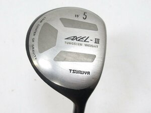 ★【直接引取不可】 ツルヤ TSURUYA AXEL-3 Tungsten weight フェアウェイウッド 5W 5番 ウッド 19° 男性 メンズ ゴルフ クラブ