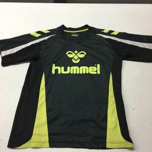 送料無料★humme★ヒュンメル★半袖Tシャツ★サッカーウェア★SS-Sサイズ★トップス★ブラック★ネオンイエロー#11211skk