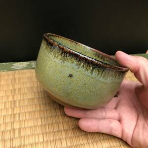 （ロ）魯山人銘印？のお茶碗　茶器　茶入　茶わん　小鉢　杯　珍味入れ（R60305_B）