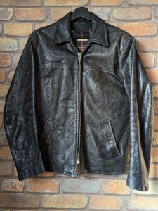 ☆50’s☆ German LeatherJacket Black ドイツ ビンテージ レザージャケット 本革 ブラック
