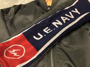 uniform experiment(fragment*SOPHNET.) alpha U.E.NAVYスクールマフラーMA-1 ユニフォームエクスペリメントSOPH